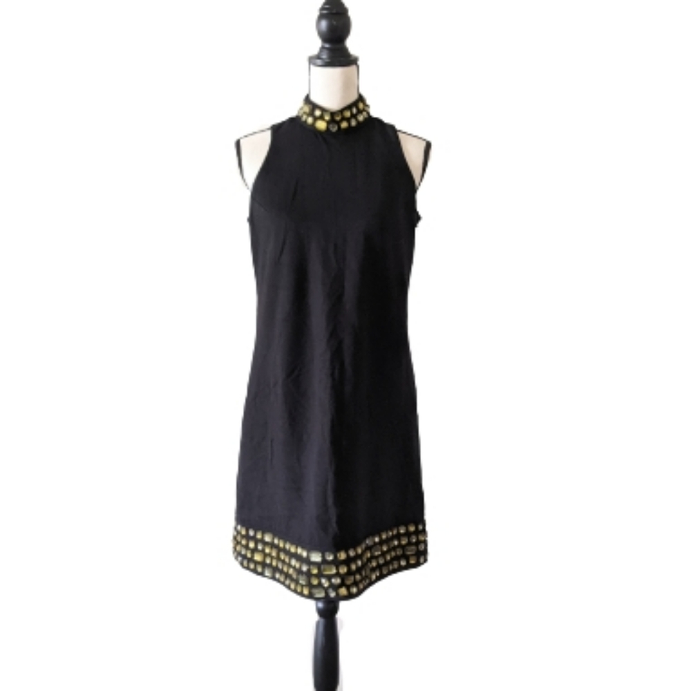 🌟 Inc International Black Jeweled Formal Dress